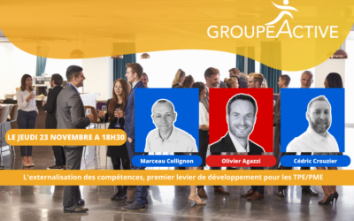 Jeudi 23 Novembre GROUPEACTIVE vous invite à une Table Ronde dans le Grand Est !